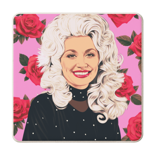 Dolly - personalised beer coaster by Helen Green