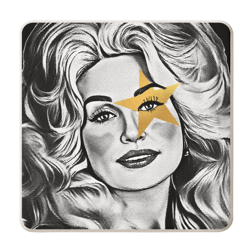 Dolly Star - personalised beer coaster by DOLLY WOLFE