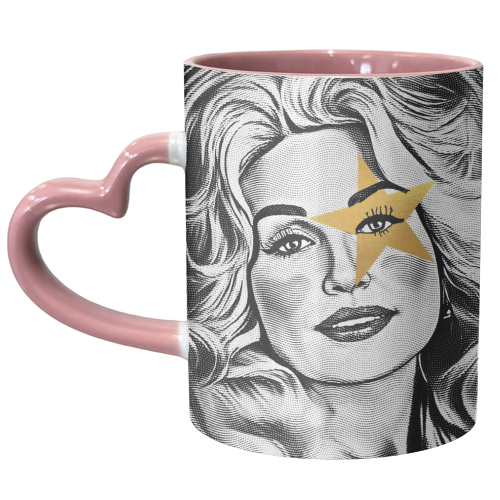 Dolly Star - unique mug by DOLLY WOLFE