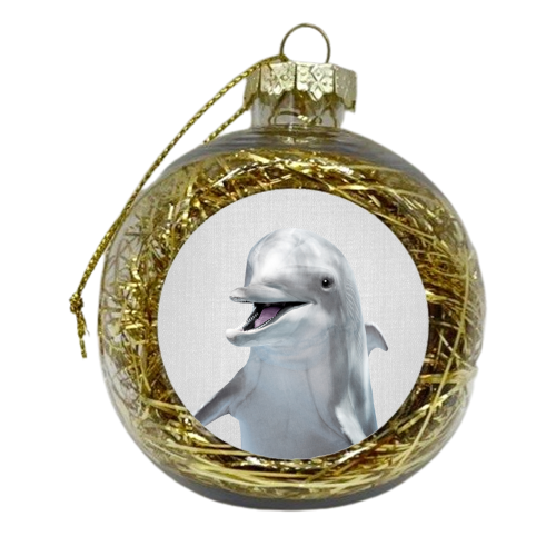 Dolphin - Colorful - xmas bauble by Gal Design