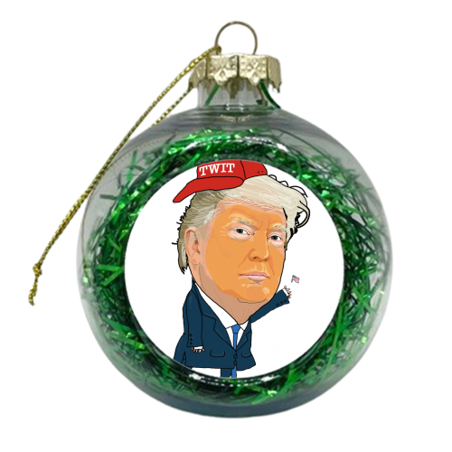 Donald Trump - xmas bauble by Martin Jessup