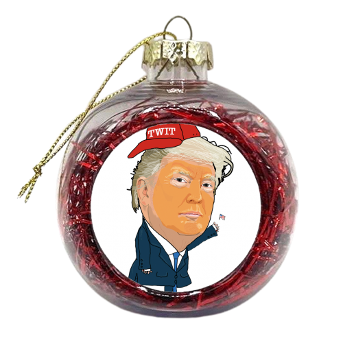 Donald Trump - xmas bauble by Martin Jessup