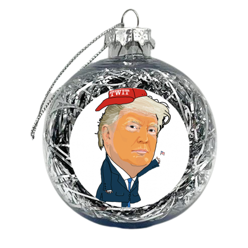 Donald Trump - xmas bauble by Martin Jessup