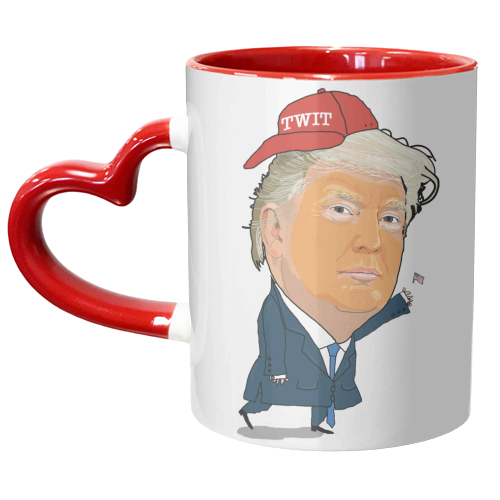 Donald Trump - unique mug by Martin Jessup