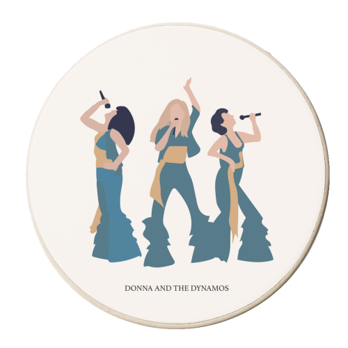 Donna and the Dynamos, ABBA, Poster Mamma Mia - personalised beer coaster by Move Studio