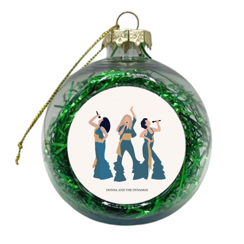 Donna and the Dynamos, ABBA, Poster Mamma Mia - xmas bauble by Move Studio