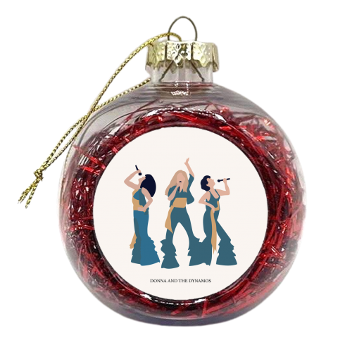 Donna and the Dynamos, ABBA, Poster Mamma Mia - xmas bauble by Move Studio
