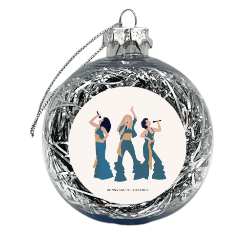 Donna and the Dynamos, ABBA, Poster Mamma Mia - xmas bauble by Move Studio