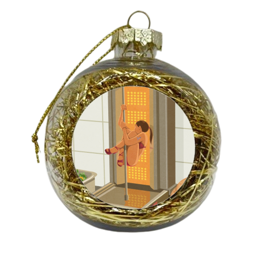 Donna kebab - xmas bauble by John Holcroft