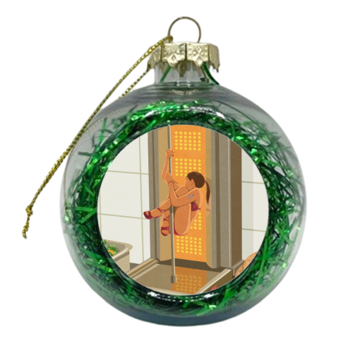 Donna kebab - xmas bauble by John Holcroft