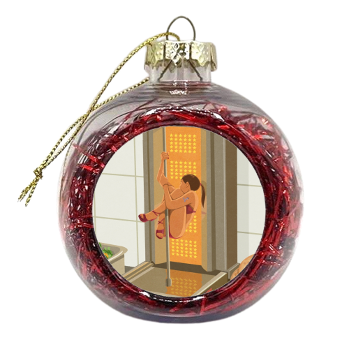 Donna kebab - xmas bauble by John Holcroft