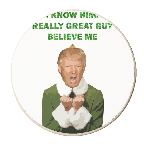 DONNY THE ELF - personalised beer coaster by Wallace Elizabeth