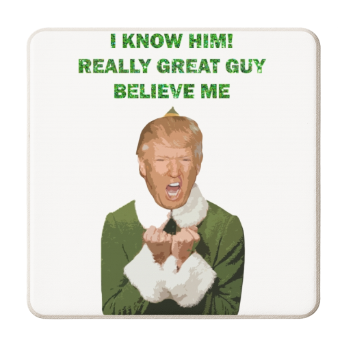 DONNY THE ELF - personalised beer coaster by Wallace Elizabeth