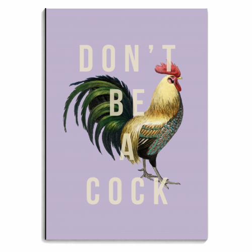 Don't Be A Cock - personalised A4, A5, A6 notebook by The 13 Prints