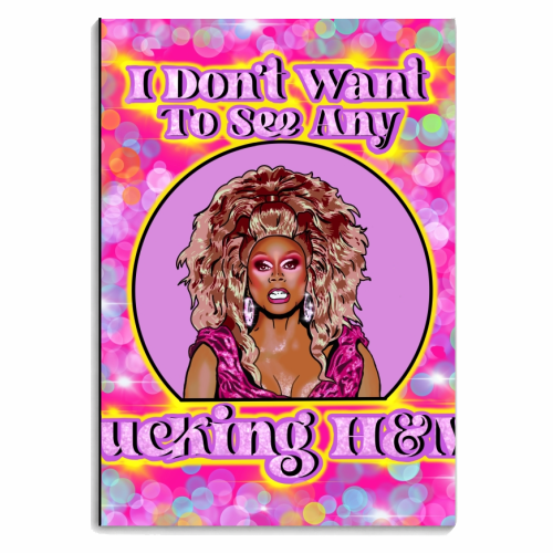 Don't Be A Drag, Just Be A Queen - personalised A4, A5, A6 notebook by Wallace Elizabeth