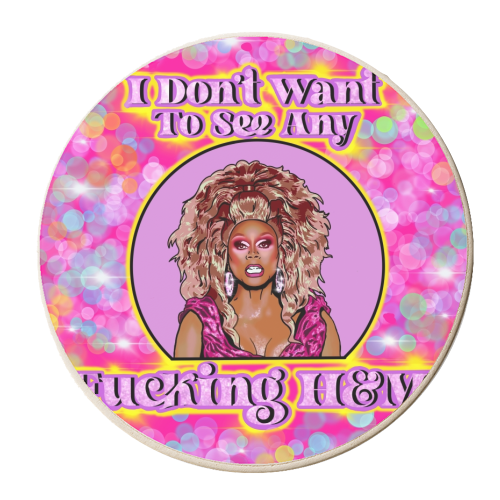 Don't Be A Drag, Just Be A Queen - personalised beer coaster by Wallace Elizabeth