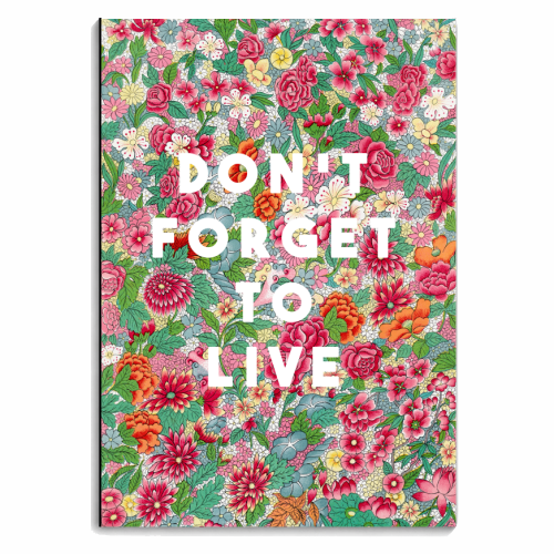 Don't Forget To Live - personalised A4, A5, A6 notebook by The 13 Prints
