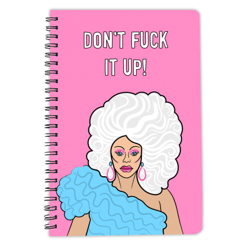 Don't Fuck It Up! - personalised A4, A5, A6 notebook by Adam Regester