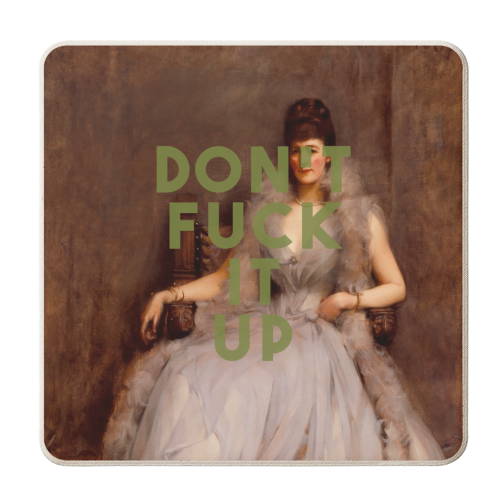 Don't Fuck It Up - personalised beer coaster by The 13 Prints