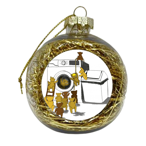 Don't Go Down to the Woods today - xmas bauble by Mike Soper