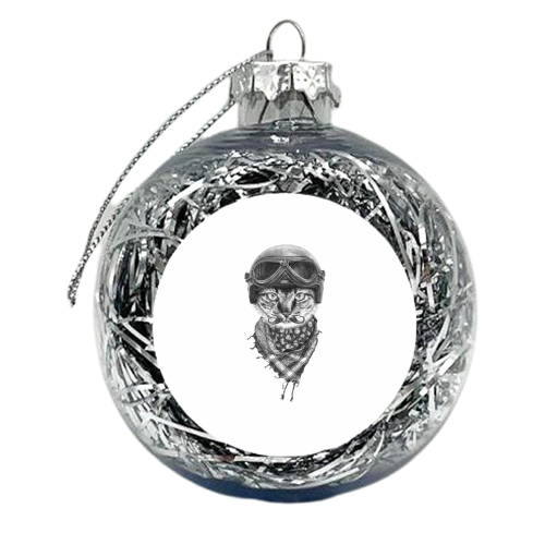 Don't Pussy Me - xmas bauble by Ronn Kools