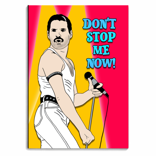 Don't Stop Me Now! - personalised A4, A5, A6 notebook by Bite Your Granny