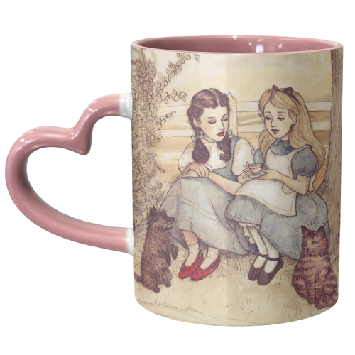 Dorothy and Alice - unique mug by Helen Green