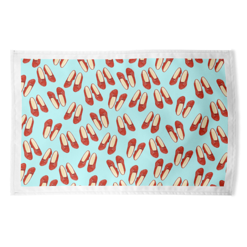 Dorothy's Ruby Red Slippers (pattern) - funny tea towel by Adam Regester