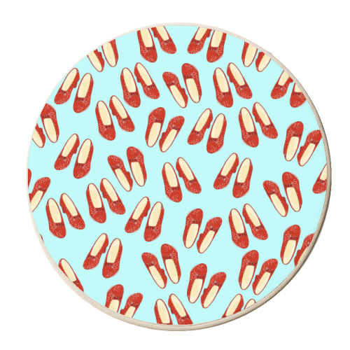 Dorothy's Ruby Red Slippers (pattern) - personalised beer coaster by Adam Regester