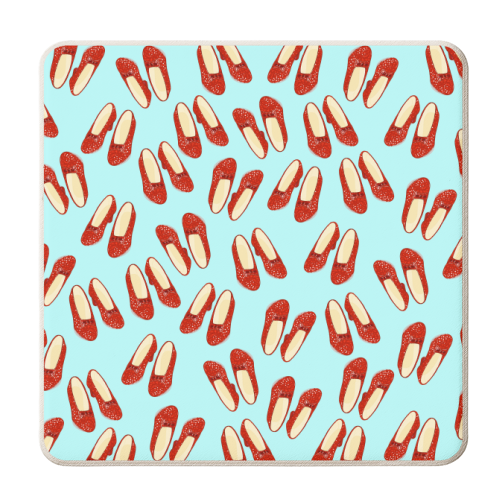 Dorothy's Ruby Red Slippers (pattern) - personalised beer coaster by Adam Regester