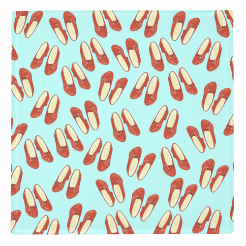 Dorothy's Ruby Red Slippers (pattern) - personalised beer coaster by Adam Regester