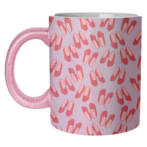 Dorothy's Ruby Red Slippers (pattern) - unique mug by Adam Regester