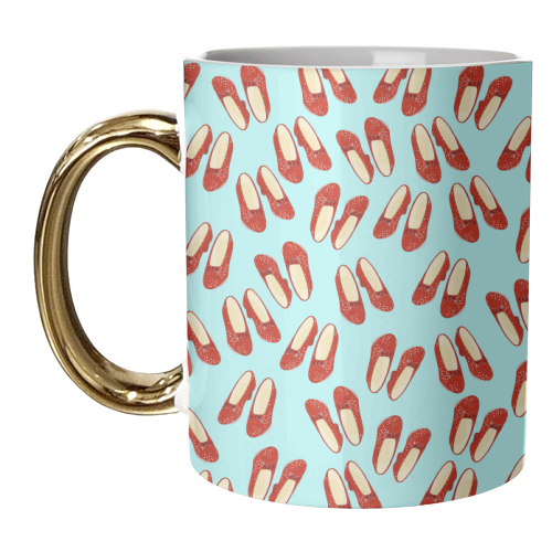 Dorothy's Ruby Red Slippers (pattern) - unique mug by Adam Regester