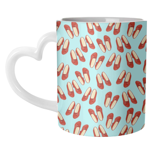 Dorothy's Ruby Red Slippers (pattern) - unique mug by Adam Regester