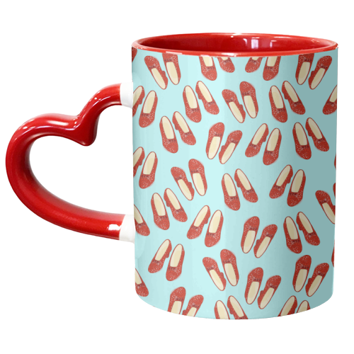 Dorothy's Ruby Red Slippers (pattern) - unique mug by Adam Regester