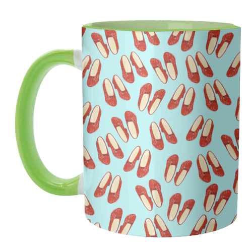 Dorothy's Ruby Red Slippers (pattern) - unique mug by Adam Regester