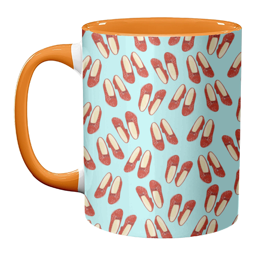 Dorothy's Ruby Red Slippers (pattern) - unique mug by Adam Regester