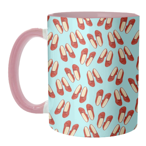 Dorothy's Ruby Red Slippers (pattern) - unique mug by Adam Regester