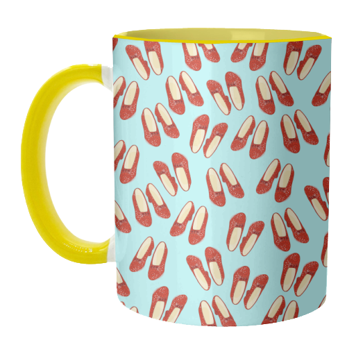 Dorothy's Ruby Red Slippers (pattern) - unique mug by Adam Regester