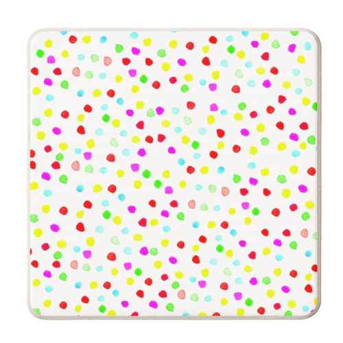 Dots - personalised beer coaster by Dominic Early