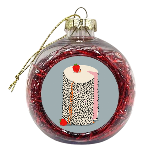 DOTTY CAKE - xmas bauble by Nichola Cowdery