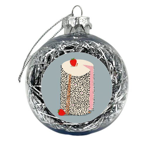 DOTTY CAKE - xmas bauble by Nichola Cowdery