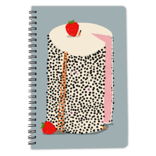 DOTTY CAKE - personalised A4, A5, A6 notebook by Nichola Cowdery