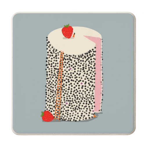 DOTTY CAKE - personalised beer coaster by Nichola Cowdery