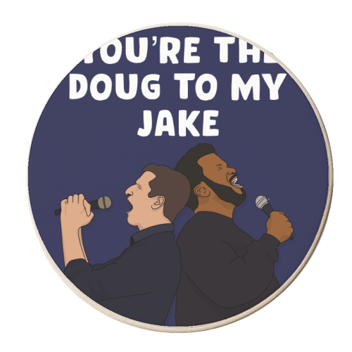 Doug to my Jake - personalised beer coaster by Pink and Pip