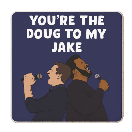 Doug to my Jake - personalised beer coaster by Pink and Pip