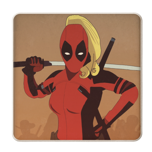 DPW Ladypool - personalised beer coaster by Danny Welch