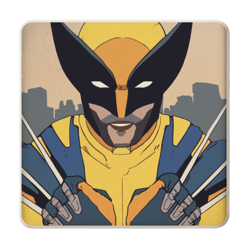 DPW Wolverine - personalised beer coaster by Danny Welch