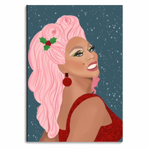 Drag Race Christmas - personalised A4, A5, A6 notebook by Rock and Rose Creative