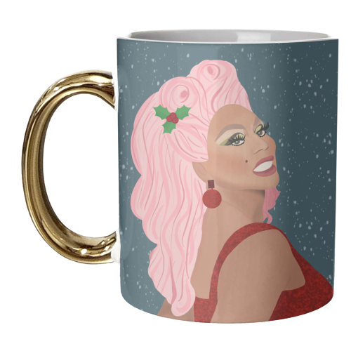 Drag Race Christmas - unique mug by Rock and Rose Creative
